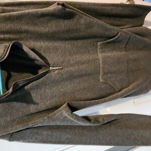 Women's Gray Half-Zip Sweater